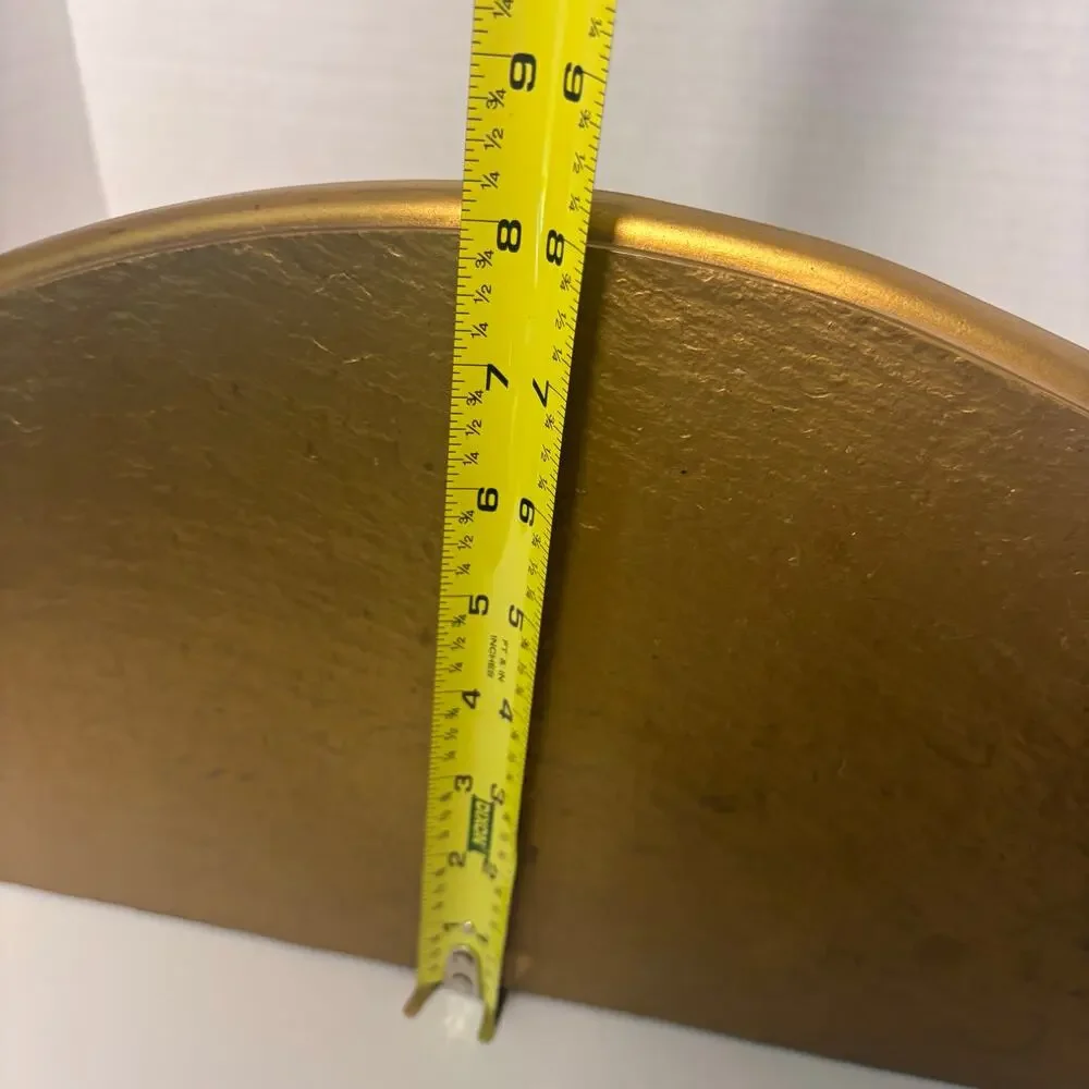 Gold Wall Shelf Vtg 1969 Dart Industries #3025 Ornate Floral Scroll 19 inches